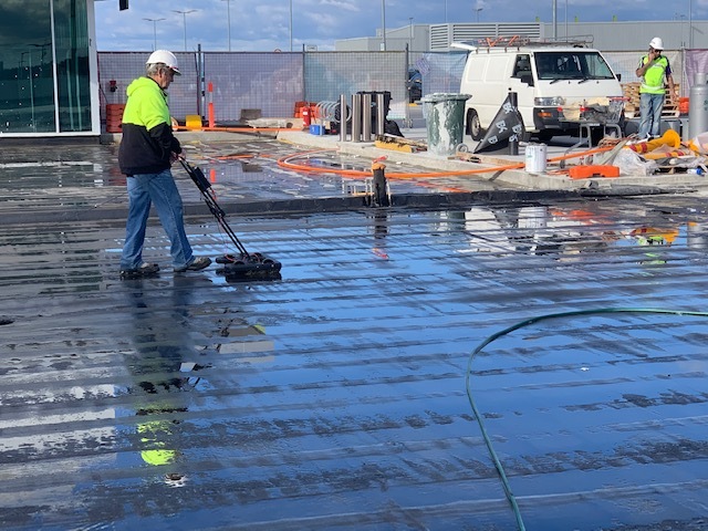 Waterproofing works at Cockburn Gateway upper car park
